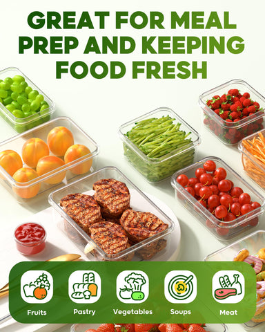 KEMETHY 40oz round container versatile for soups and batches.