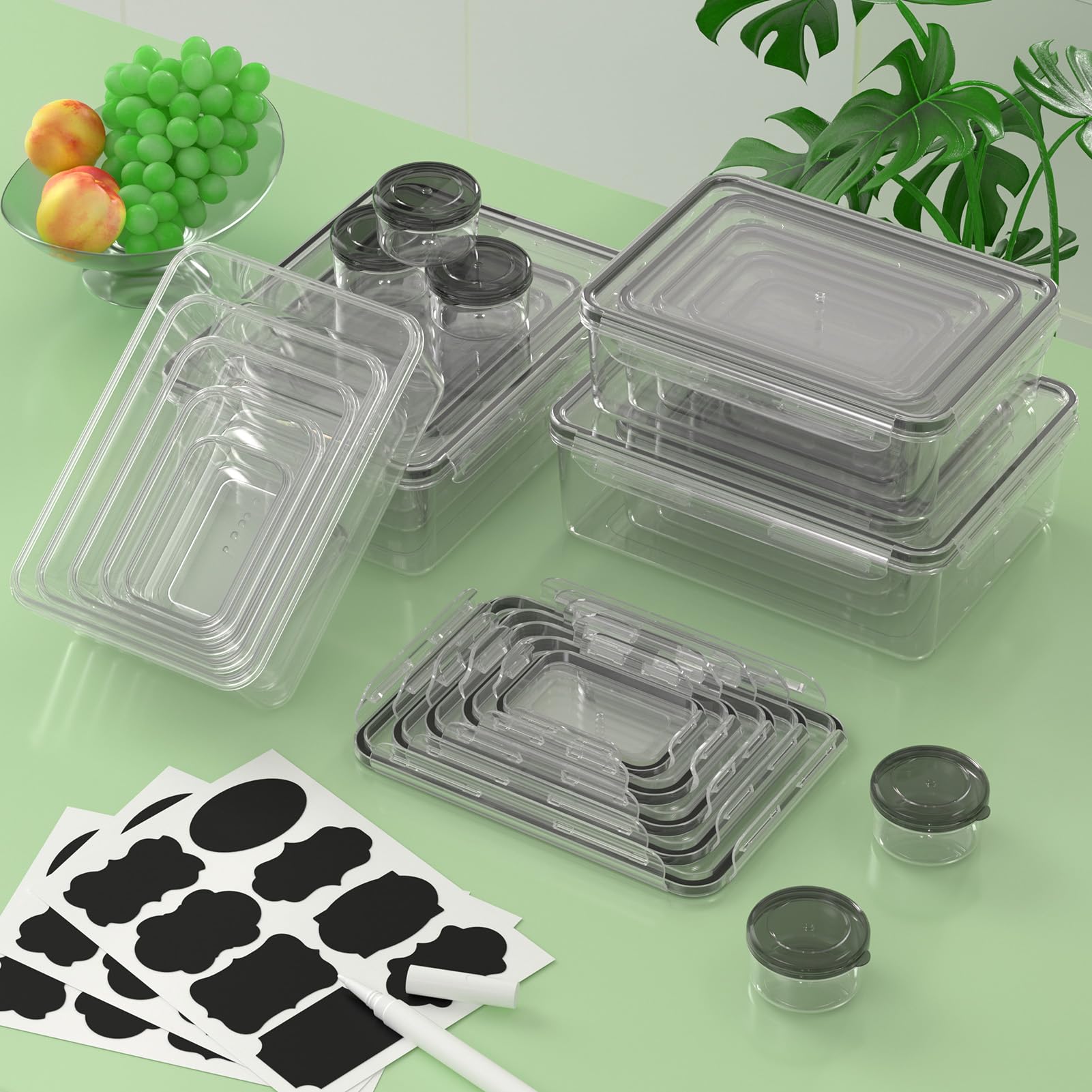 KEMETHY kitchen-safe set is ideal for everyday pantry organization.