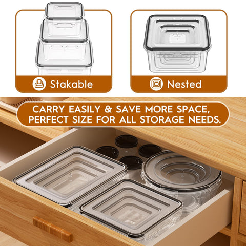 KEMETHY airtight seal system with silicone seals and latches to prevent leaks