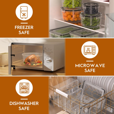 Kemethy leak-proof containers with silicone seals and reinforced latches.