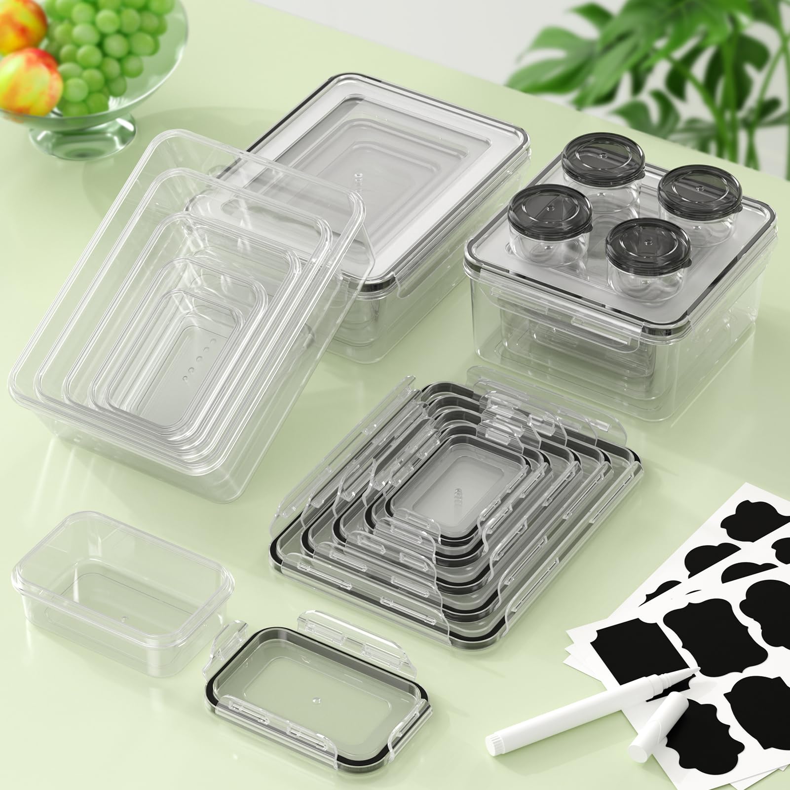 KEMETHY containers are microwave, freezer, and dishwasher safe for convenience.