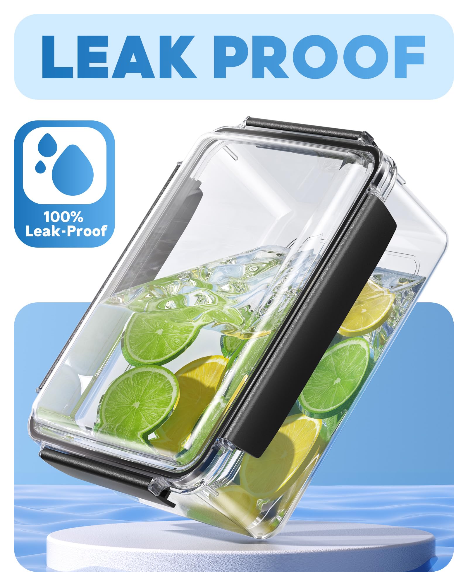 KEMETHY microwave-freezer-dishwasher-safe design offers versatile meal prep options