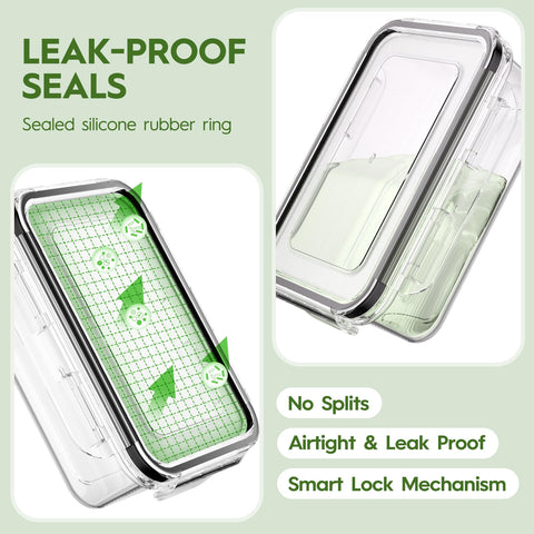 KEMETHY silicone seal close-up demonstrates airtight, leak-proof performance.