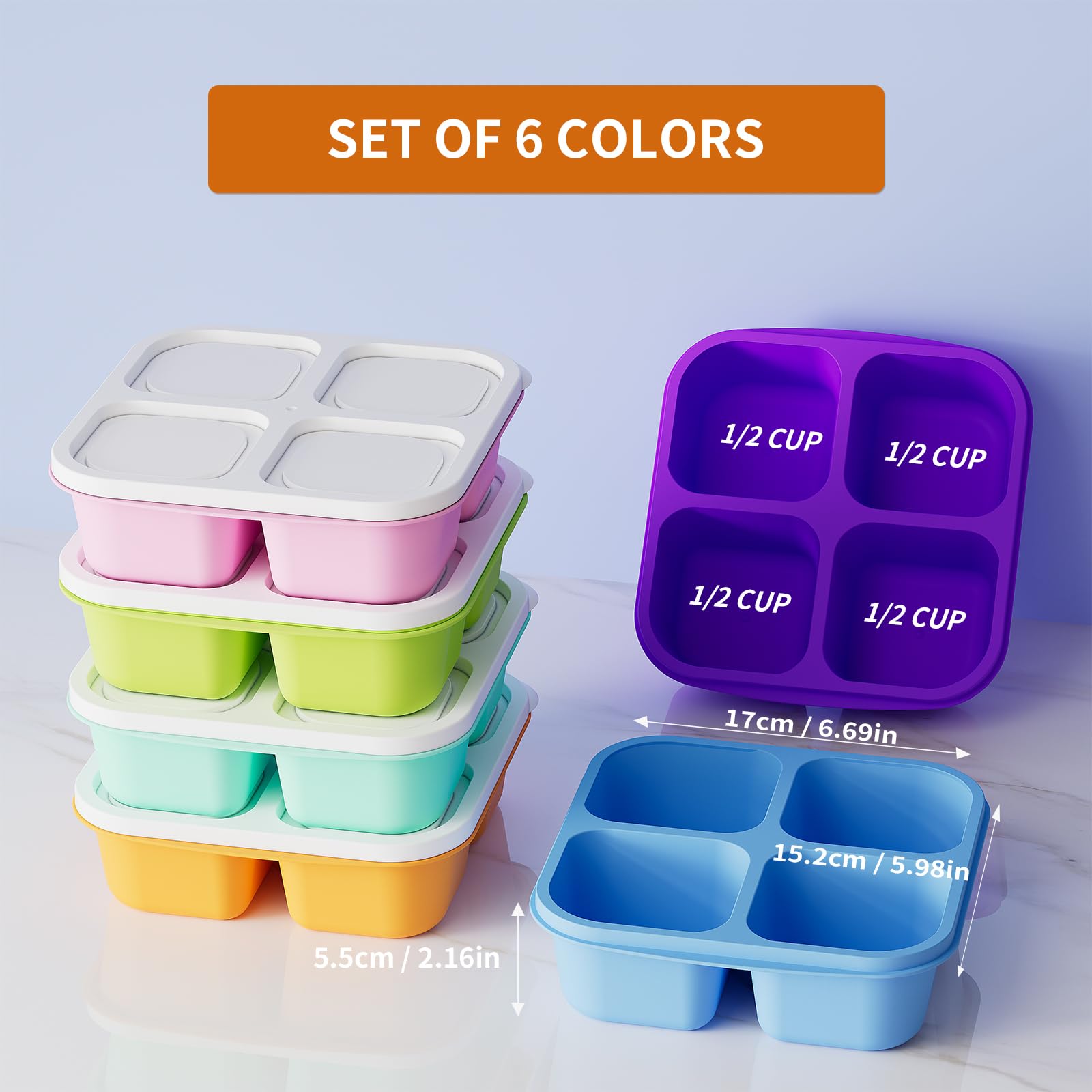 KEMETHY six-color set supports flexible portioning and planning.