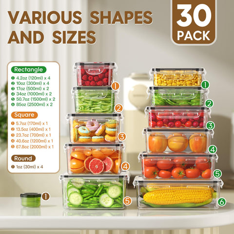 KEMETHY square containers stackable for compact pantry storage.