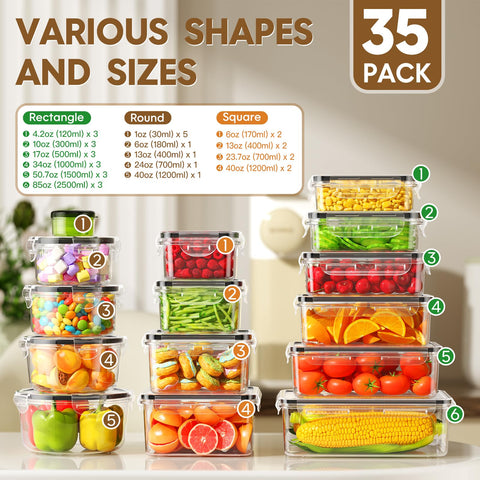 KEMETHY airtight lids provide a secure, spill-free seal.