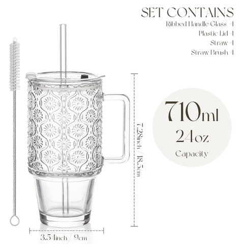 Kemorela BPA-free durable glass emphasizes eco-friendly, reusable drinkware.