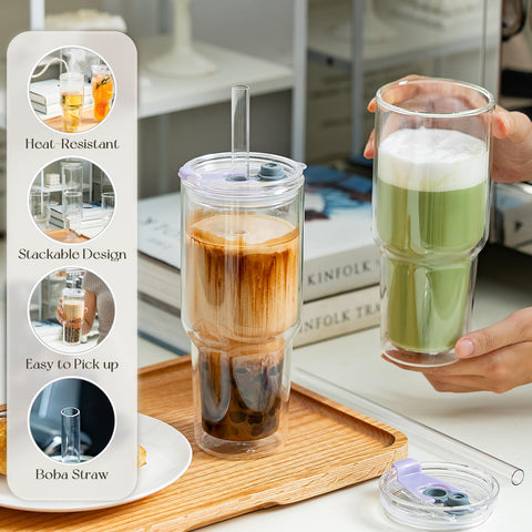 KEMORELA bubble tea tumbler silhouette ideal for tea lovers.