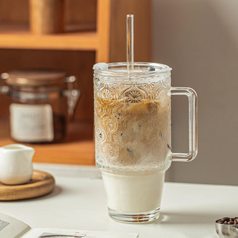 Kemorela dishwasher-safe glass tumbler highlighted for easy cleaning after meals.