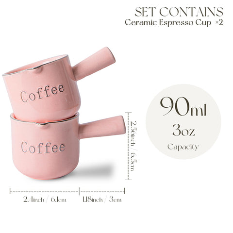 Kemorela cups feature an ergonomic handle for secure, comfortable gripping.