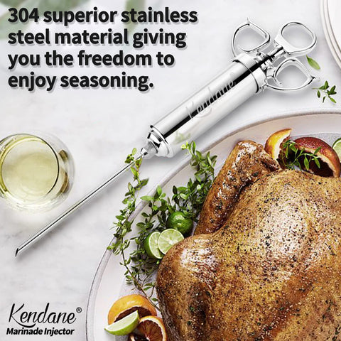 Kendane meat injector needles 3-pack for precise flavor penetration in thick cuts