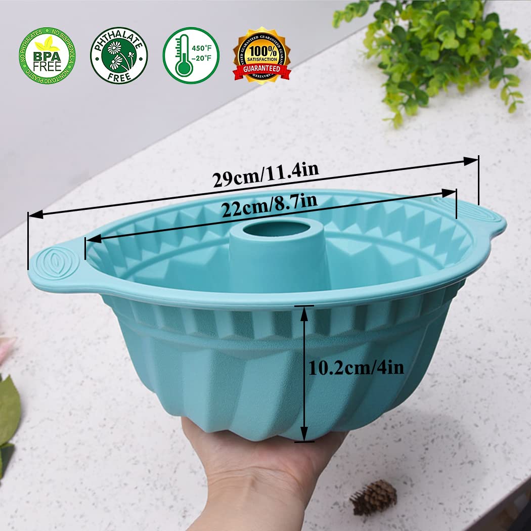 Kenond fluted cake mold with nonstick surface for quick cleanup