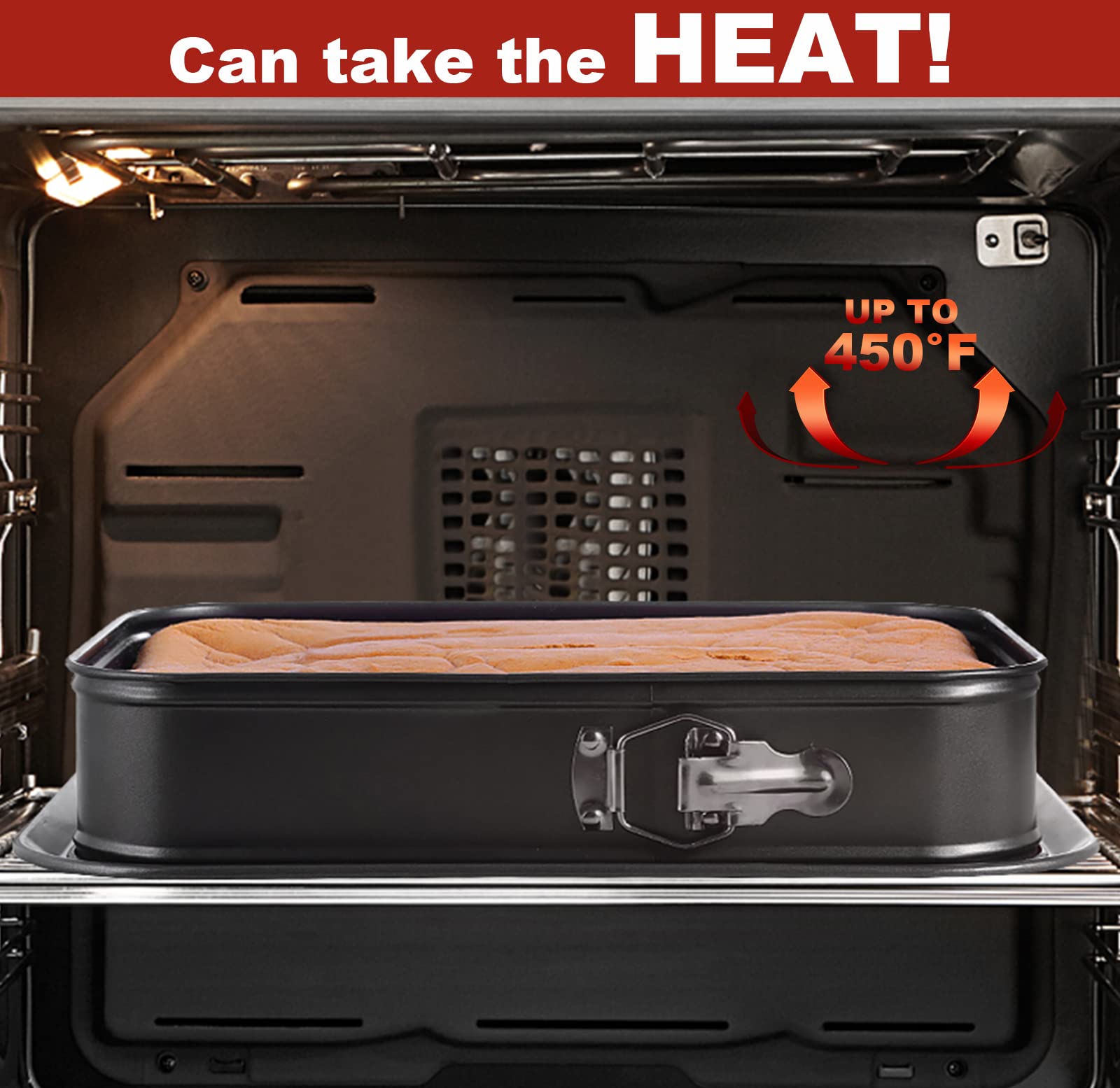 Kenond carbon steel construction ensures even heating for consistent browning.