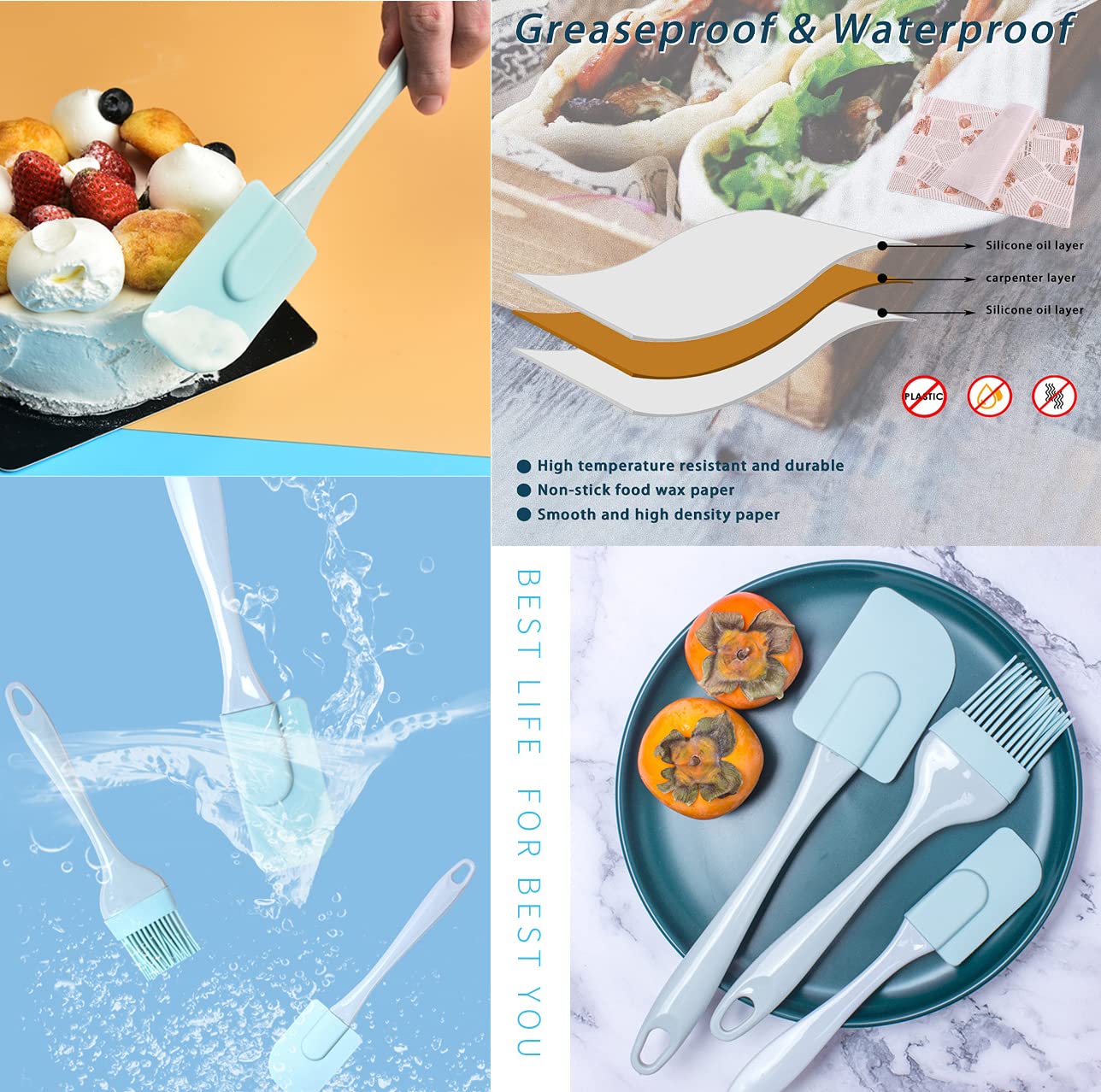 Kenond wax paper pack included for convenient lining and cleanup.