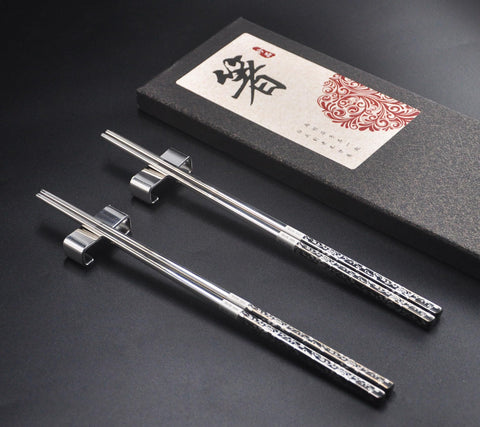 Kenpal metal chopsticks highlighted for easy dishwasher cleaning