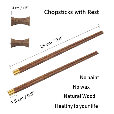 Kenpal gift box packaging for two-pair wooden chopsticks—great gift option.