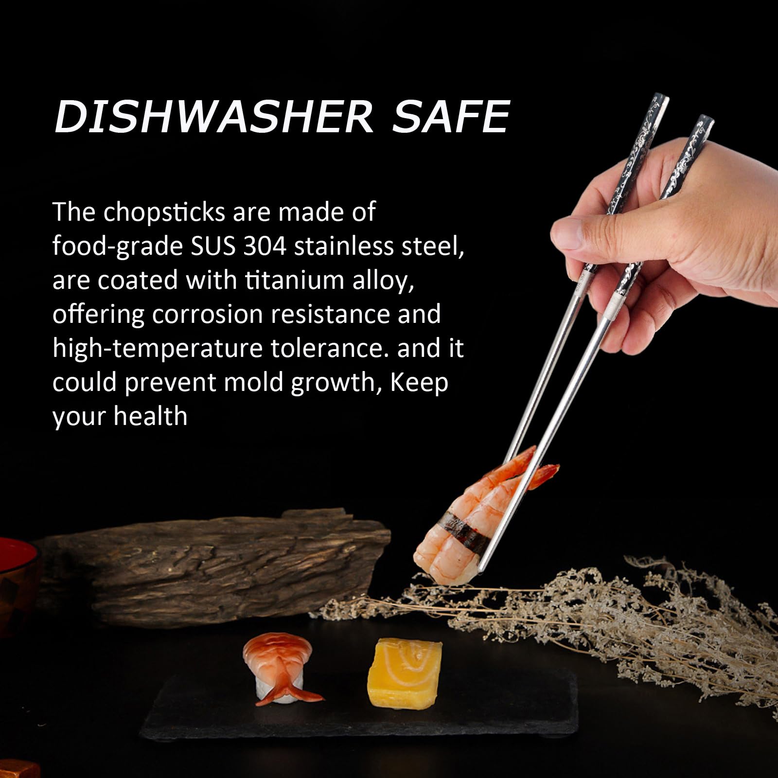 Kenpal stainless steel chopstick holders pair keeps utensils neatly in place