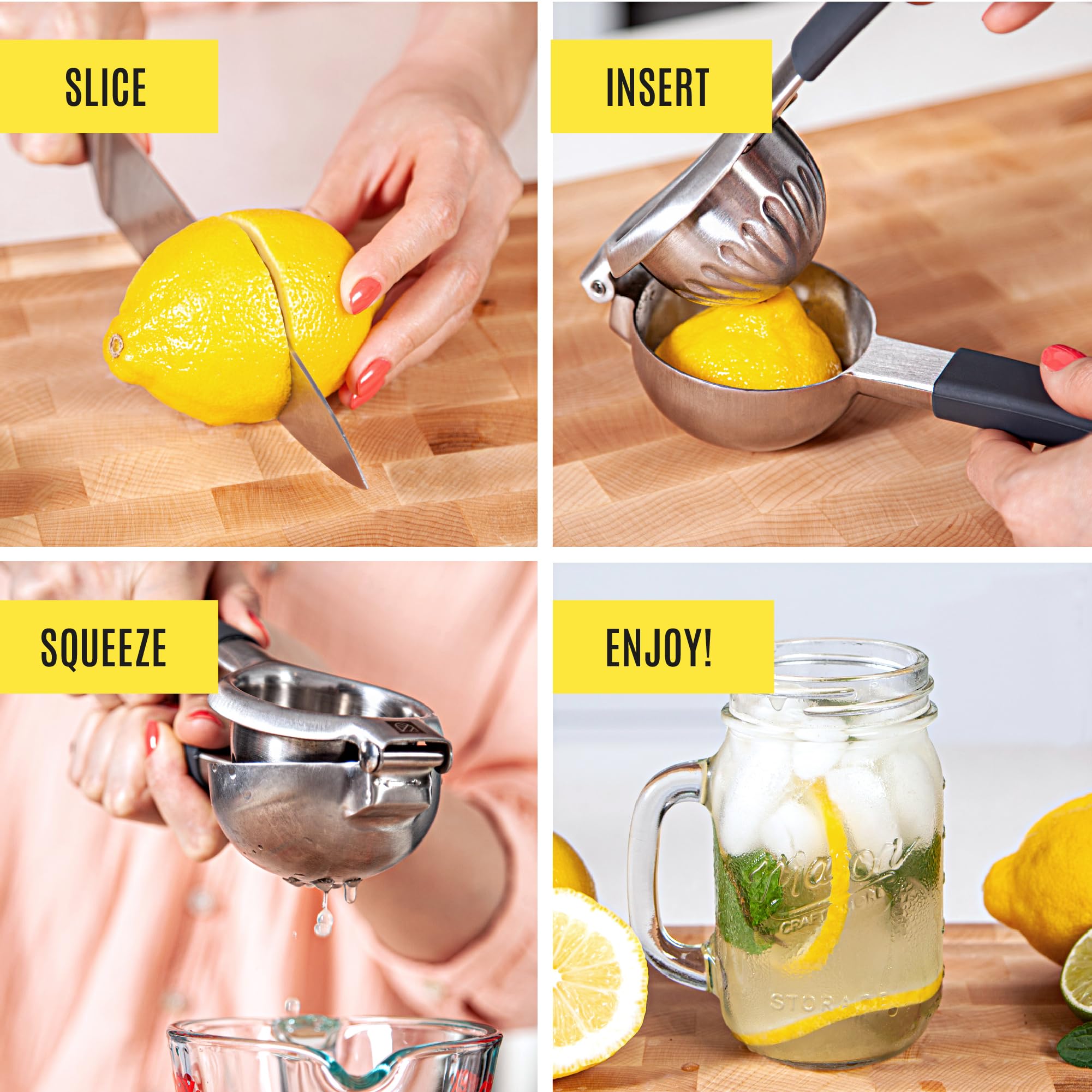 Kensington London no-seeds juice design helps smooth citrus prep.