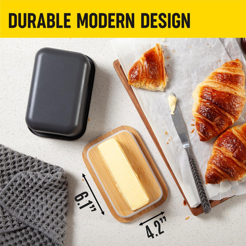 KENSINGTON LONDON white butter dish design complements modern kitchens.