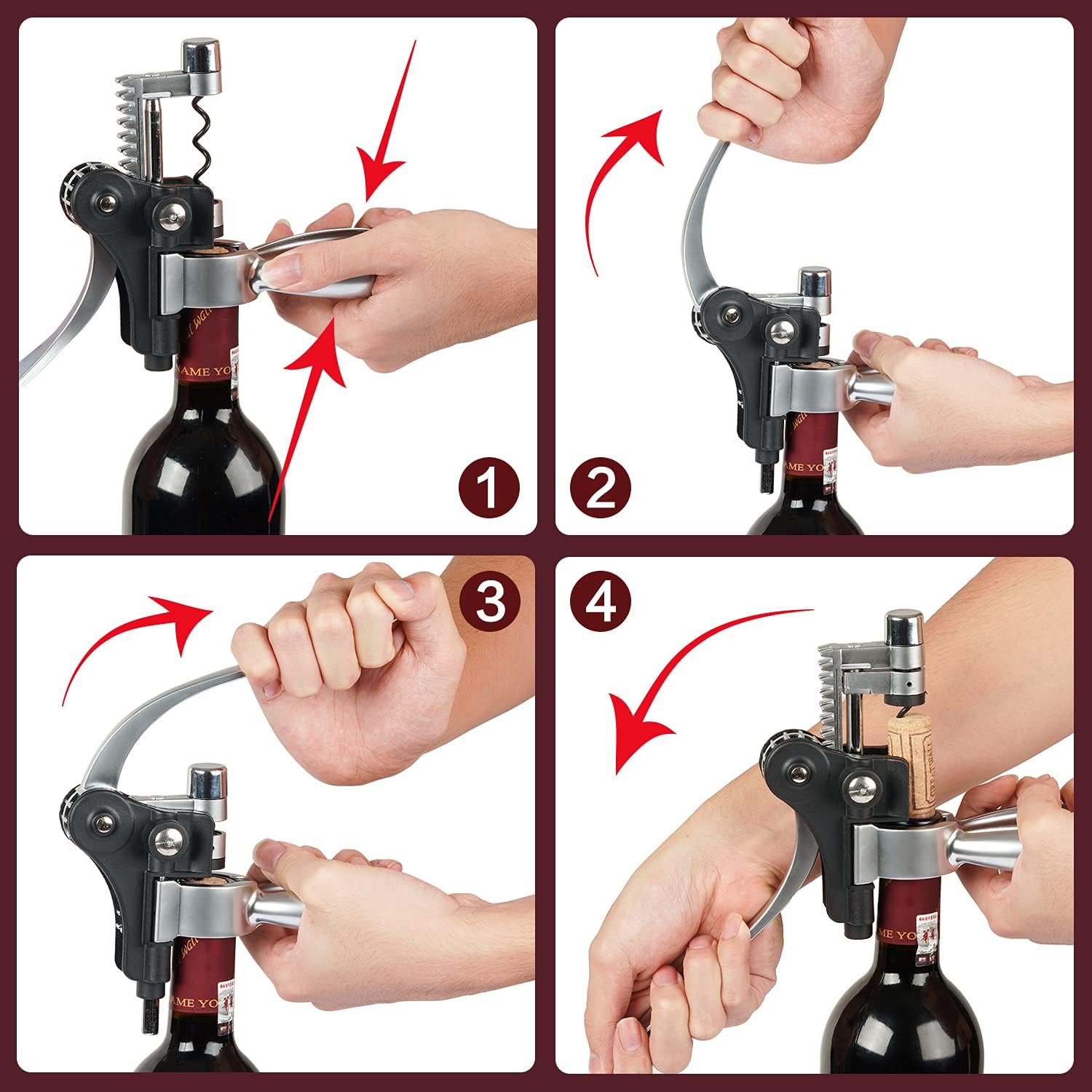 KENSOSO foil cutter accessory helps cleanly remove foil without mess.