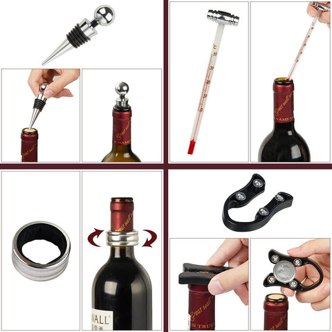 KENSOSO wine pourer with anti-drip spout ensures precise, spill-free pours.