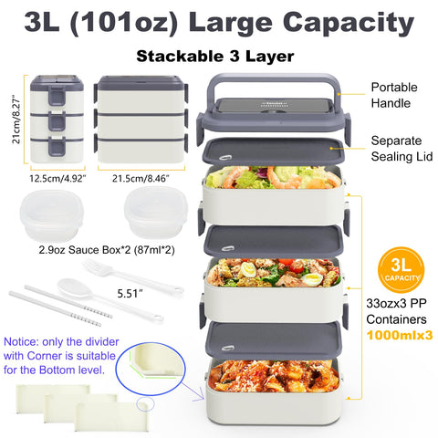 Kenuket lunch box is microwave-safe and dishwasher-safe for quick reheats and easy cleaning.