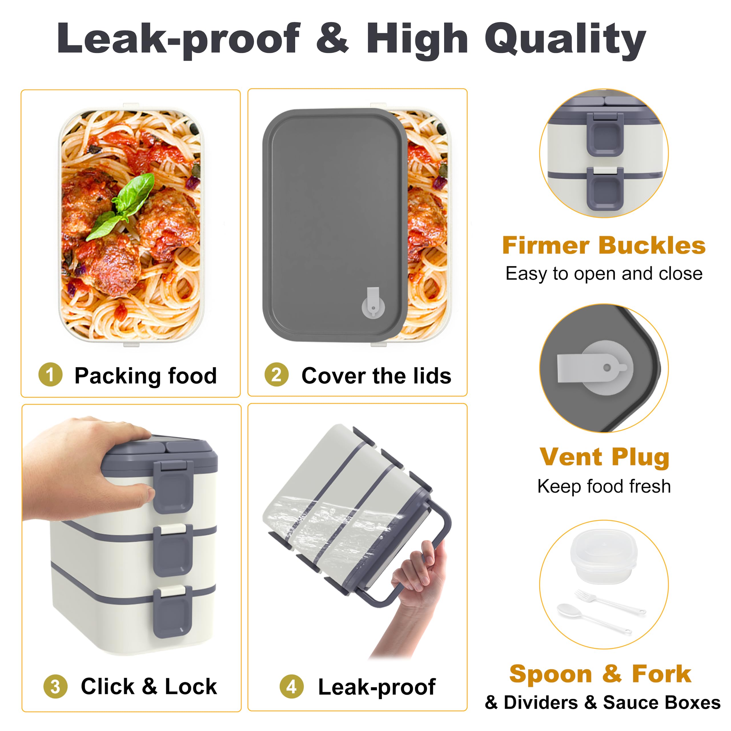 Kenuket utensil set included for convenient, mess-free lunches.