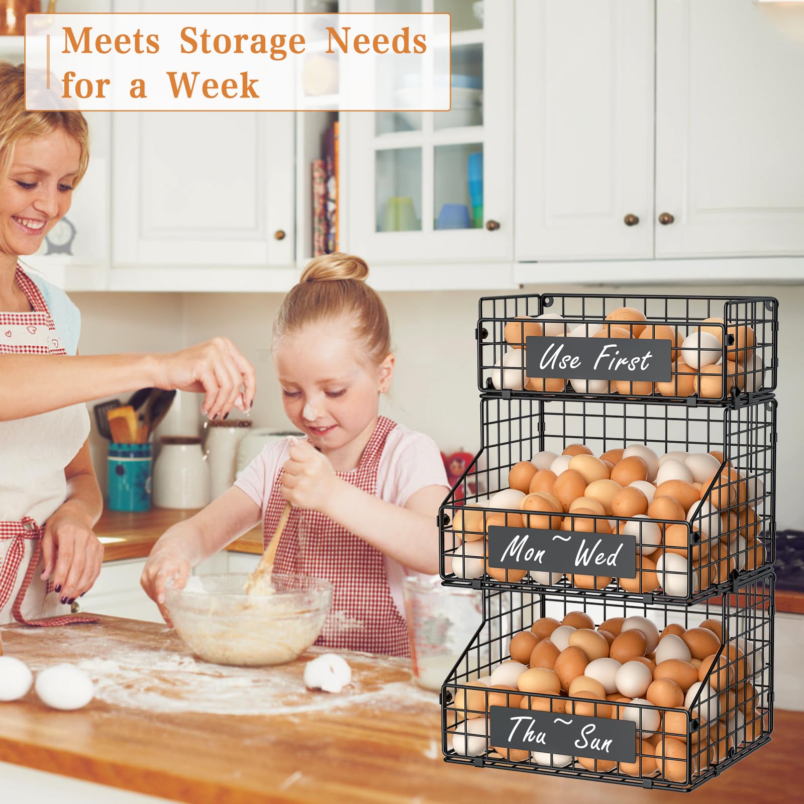 Keomaisyto kitchen storage display for eggs and pantry items