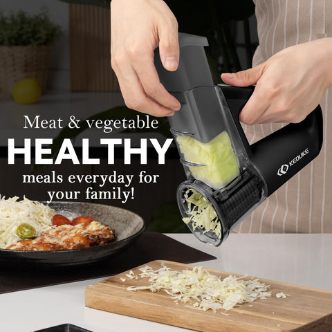 KEOUKE cordless chopper in use for fast vegetable prep anywhere