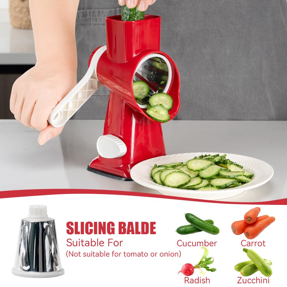 KEOUKE grater handle enables smooth, labor-saving turning during prep