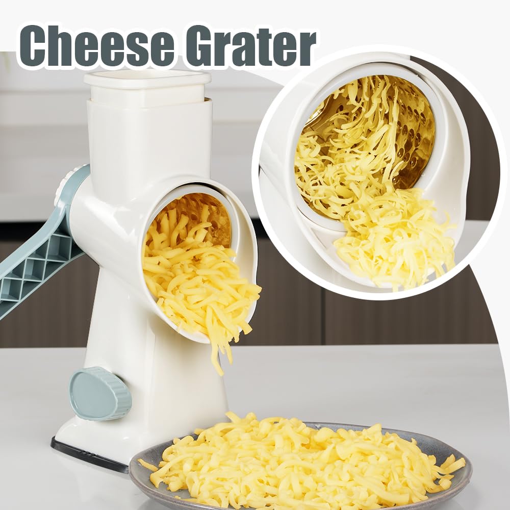 KEOUKE rotary grater delivers hands-free prep and saves time for cheese and veg.