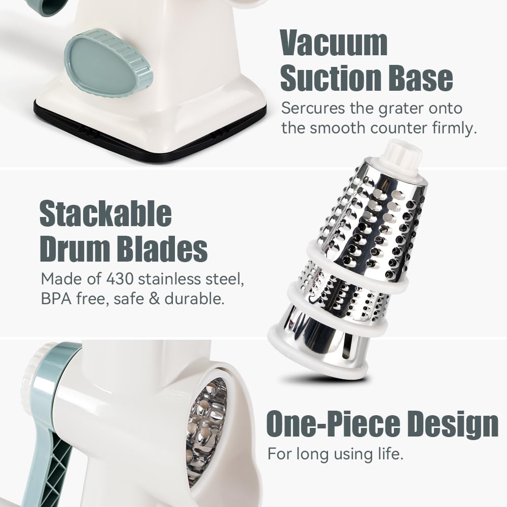 KEOUKE grater uses BPA-free ABS plastic for safe, everyday kitchen use.