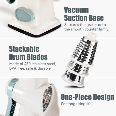 KEOUKE grater uses BPA-free ABS plastic for safe, everyday kitchen use.