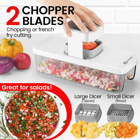 KEOUKE safety guard blade protects fingers during slicing and dicing