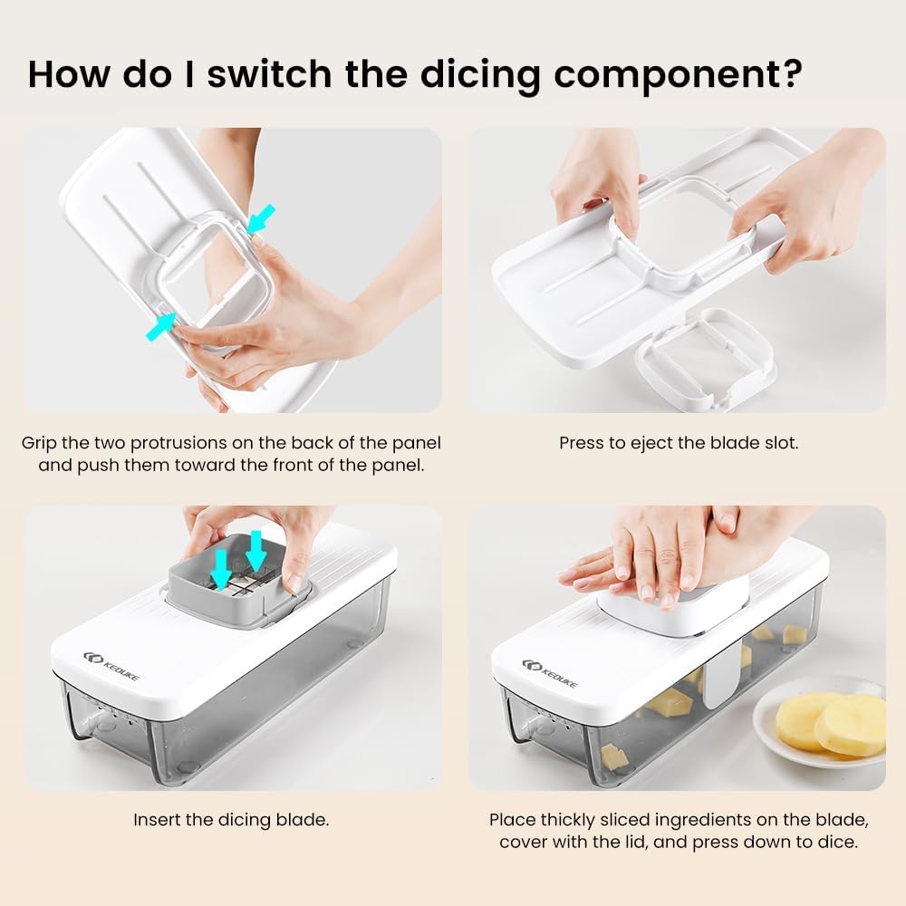 KEOUKE ultra-thin food holder enhances safety and control