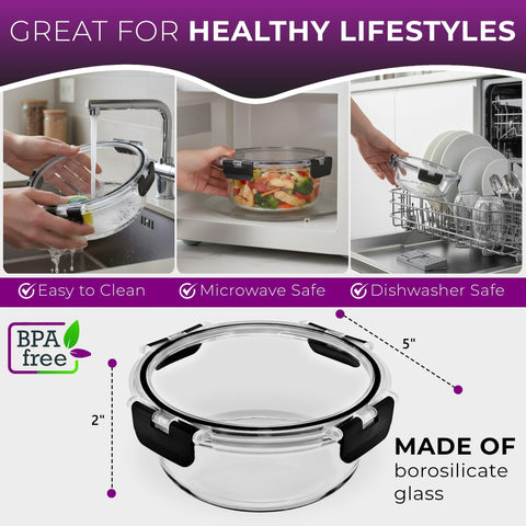 KEPSE four-lock snap lid system seals freshness during transport.