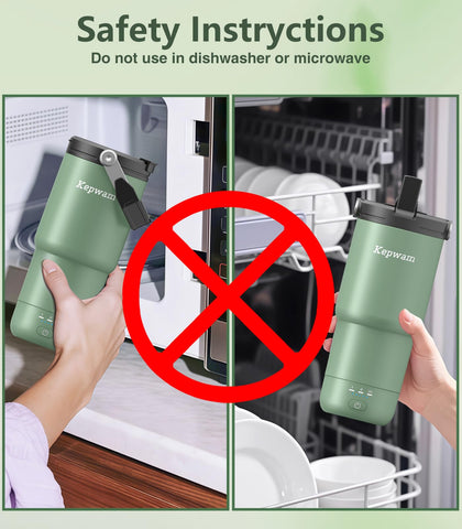 Kepwam 2-in-1 screw lid included for secure, spill-free sealing