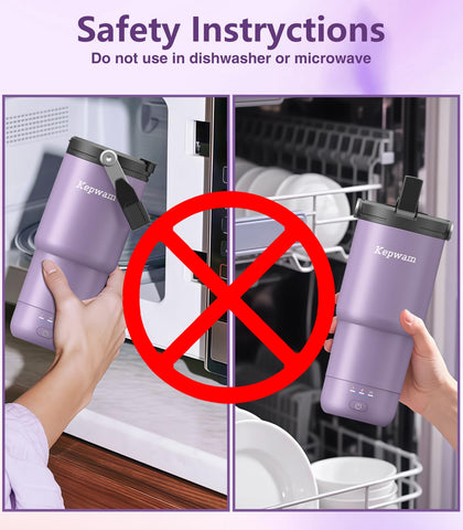 Kepwam fits standard car cup holders for secure travel on the go.