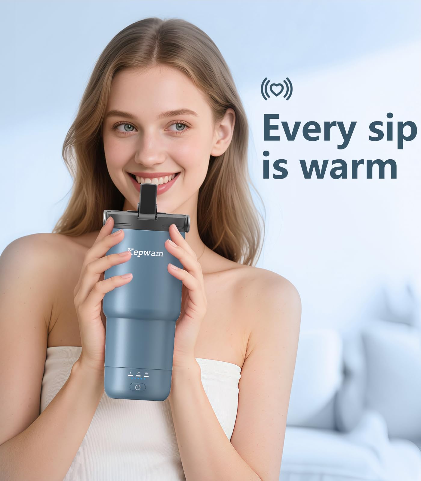 Kepwam 18/8 stainless steel with ceramic coating provides durable, smooth grip