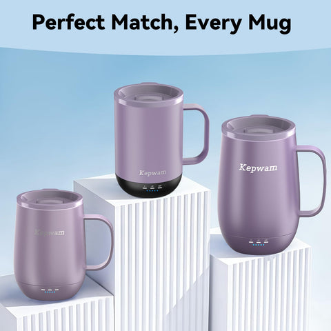 Kepwam compatible lid for T1/T2/T2 Plus mugs ensures a snug fit.