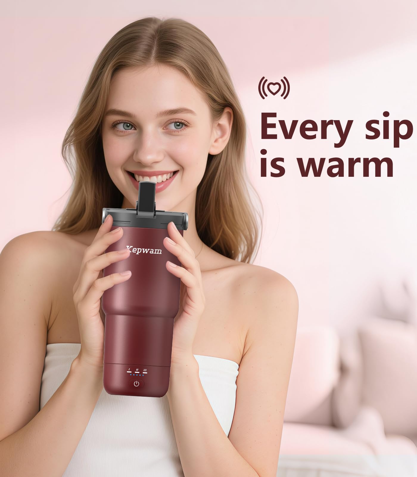 Kepwam ergonomic rotating handle enables easy one-handed grip