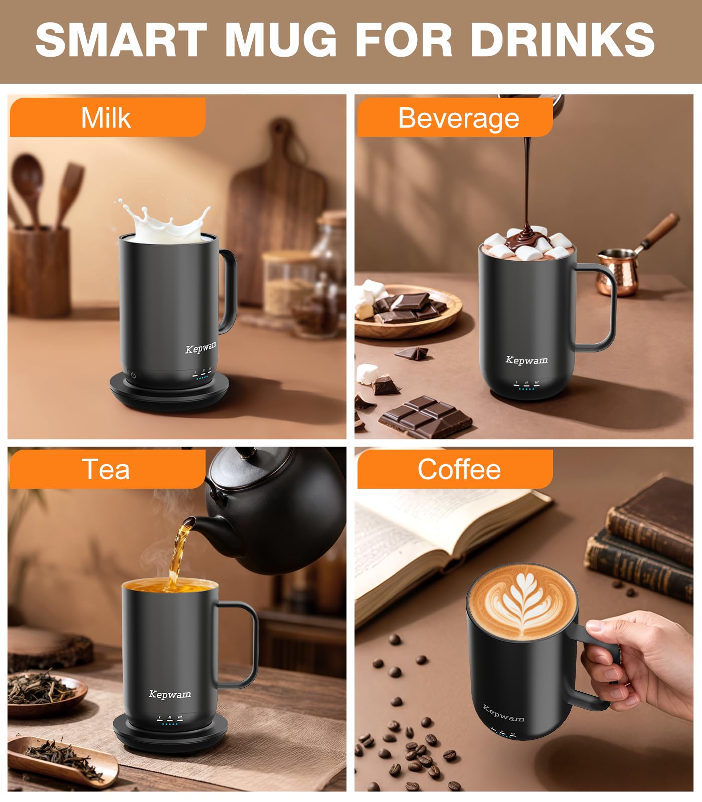 Gift-ready Kepwam mug for coffee lovers.