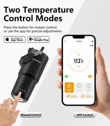 Kepwam leakproof lid with straw for spill-free travel.