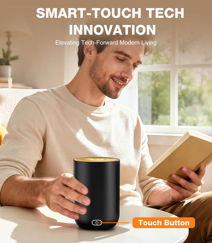 Kepwam mug lid closed for secure spill-free sipping.