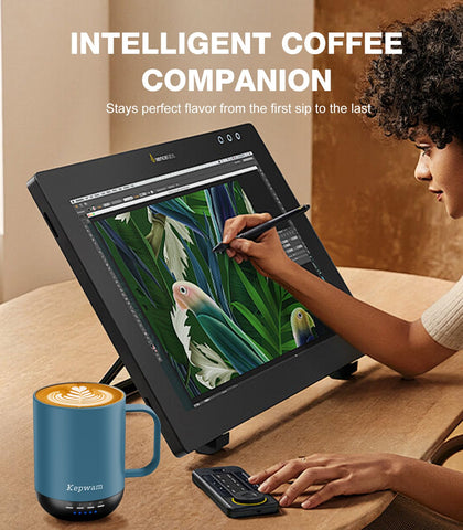 Kepwam mug suited for in-office use with sleek, modern styling.