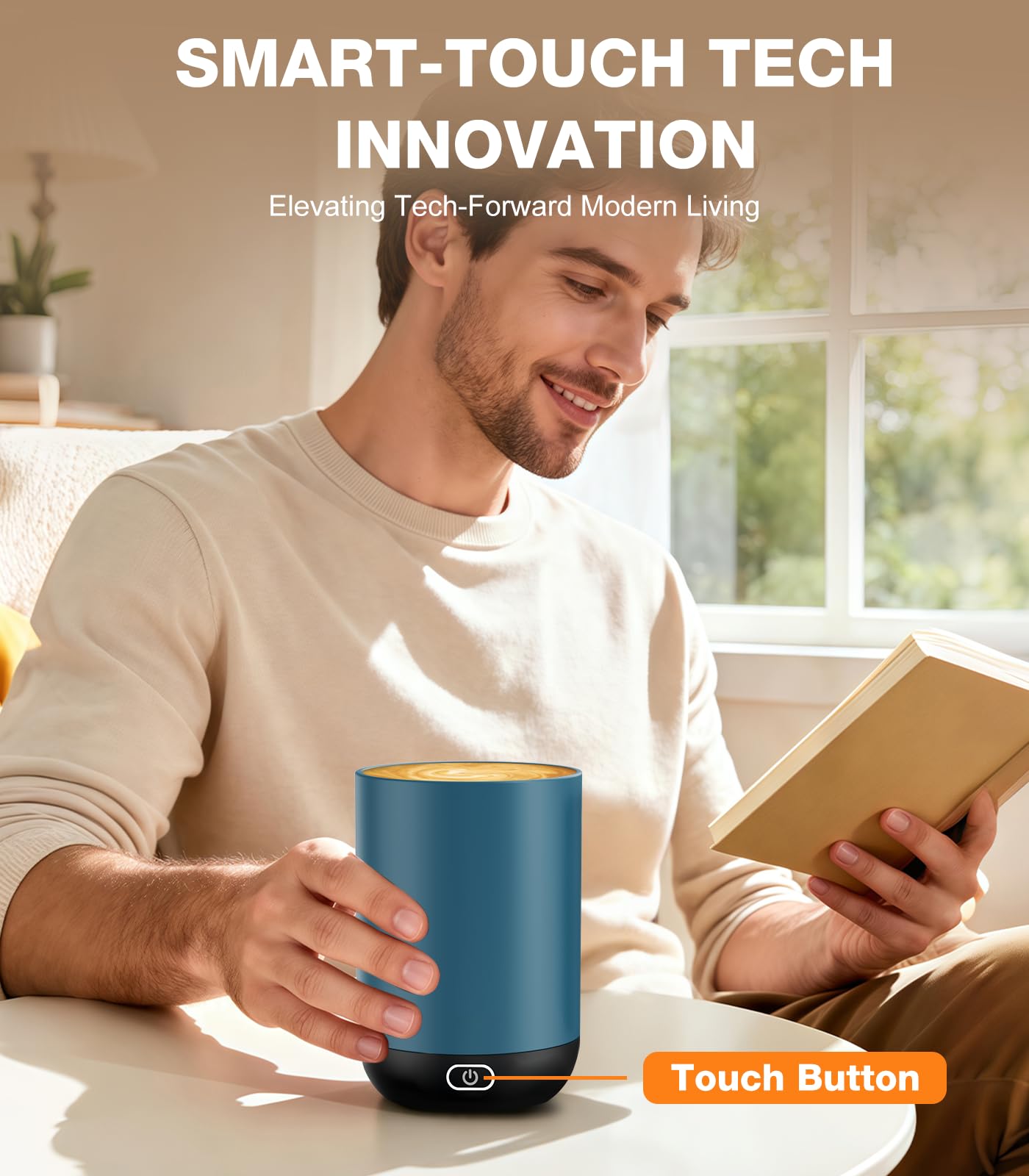 Kepwam mug premium stainless interior with ceramic coating for durable performance.