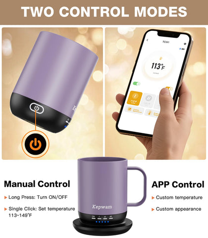 Kepwam charging coaster keeps mug warm throughout the day
