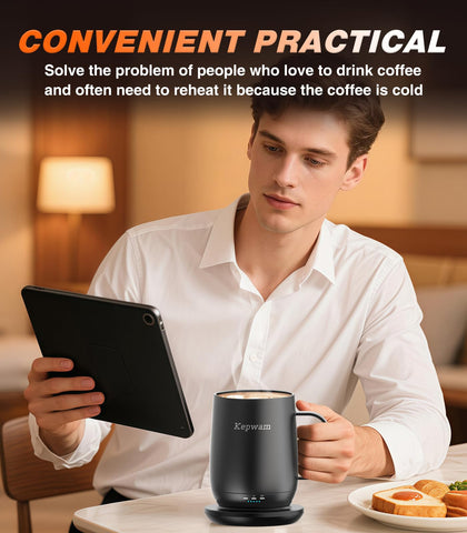 16 oz capacity ideal for coffee, tea, or cocoa during commutes.