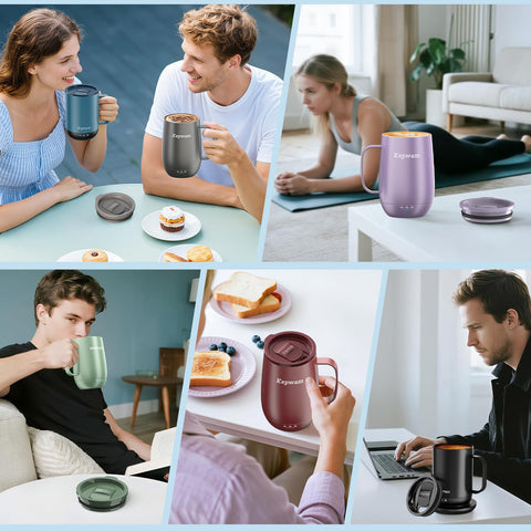 Kepwam lilac-violet lid adds style to your smart mug.
