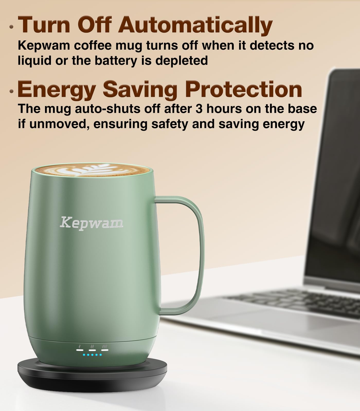 Kepwam T2-Plus dual-wall stainless steel with ceramic coating maintains heat.